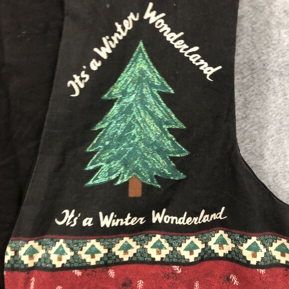 Ugly Christmas Vest homemade "Its A Winter Wonderland" Size M **NOT A SWEATER** - Picture 5 of 9